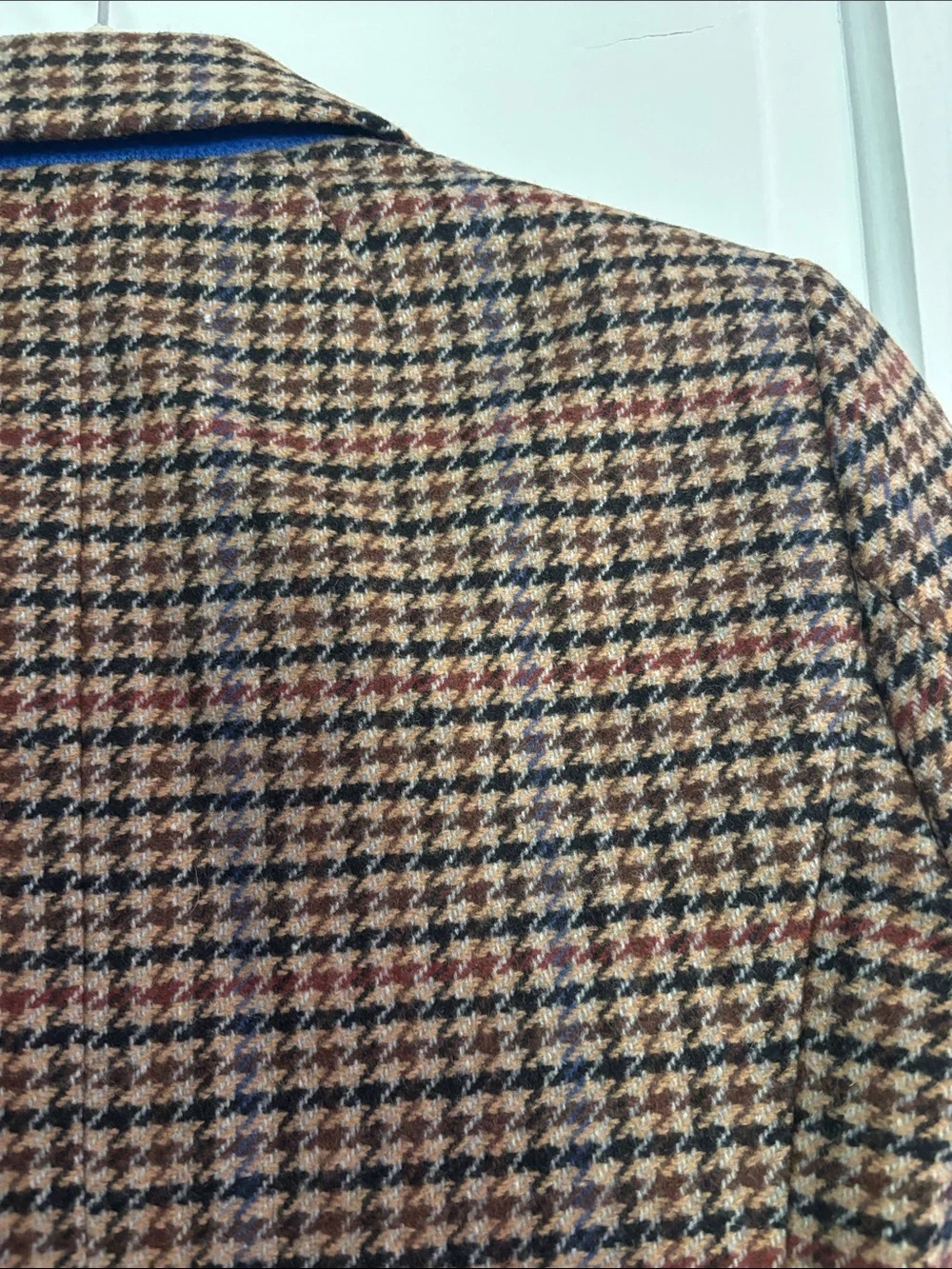 J. Crew Brown and Black Houndstooth Wool-Blend Blazer